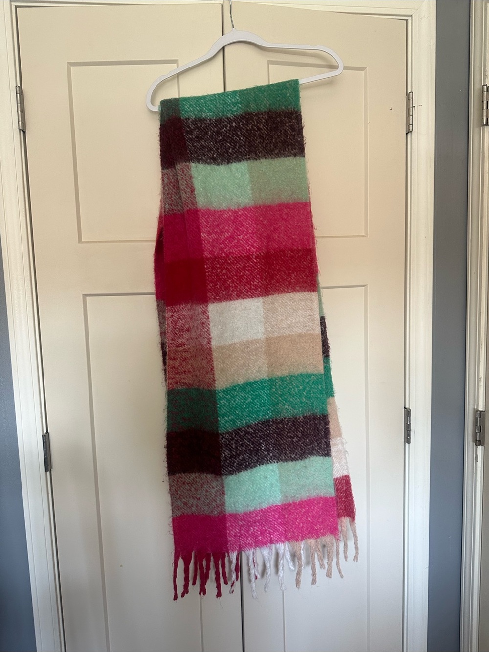 Loft Multicolor Plaid Blanket Scarf